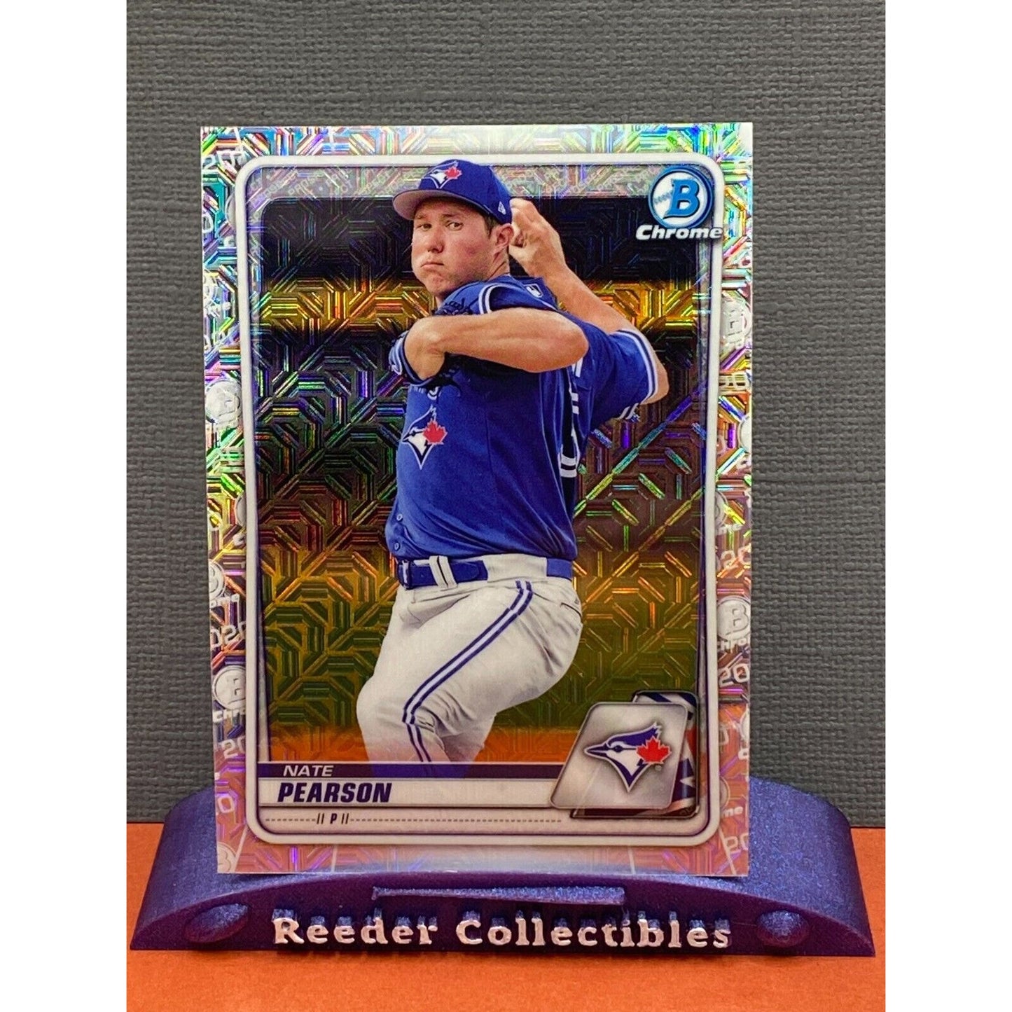 Nate Pearson 2020 Bowman Chrome Prospects #BCP-124 Blue Jays Mojo Refractor