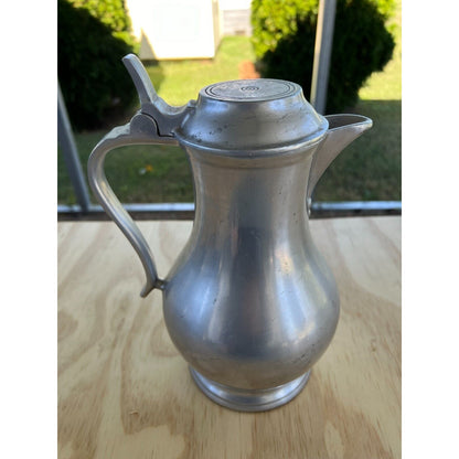 Vintage "Stede" Metal Lidded Flagon With Makers Marks