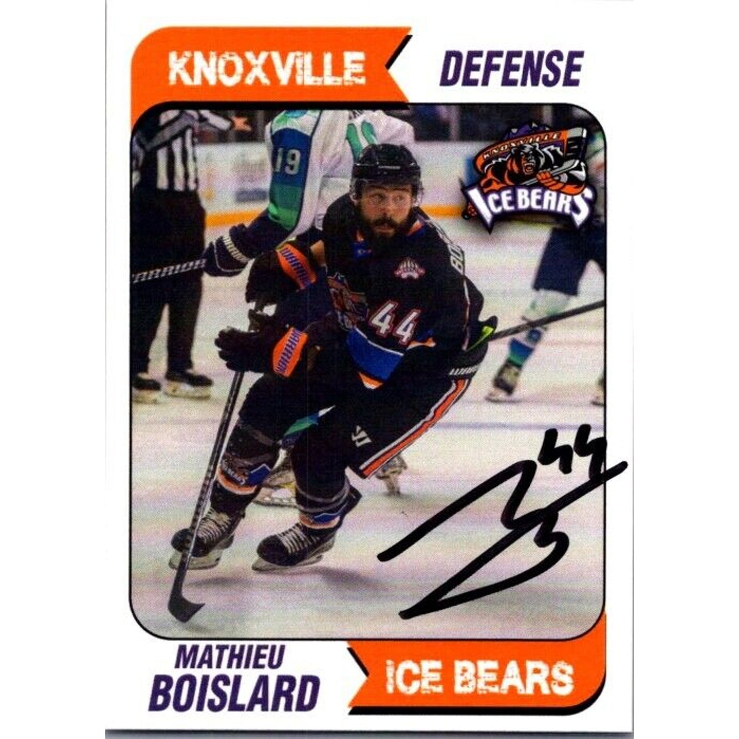 2024 Knoxville Ice Bears #44 Mathieu Boislard Defense Auto