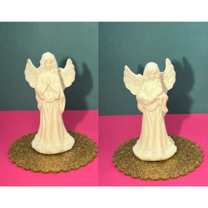 Lot of 2 Albert E Price Angel Holding Baby - Angel Praying - Ceramic Bells -OBox