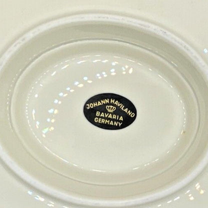 Johann Haviland Bavaria Germany Fine China Gravy Boat with Attached Underplate.