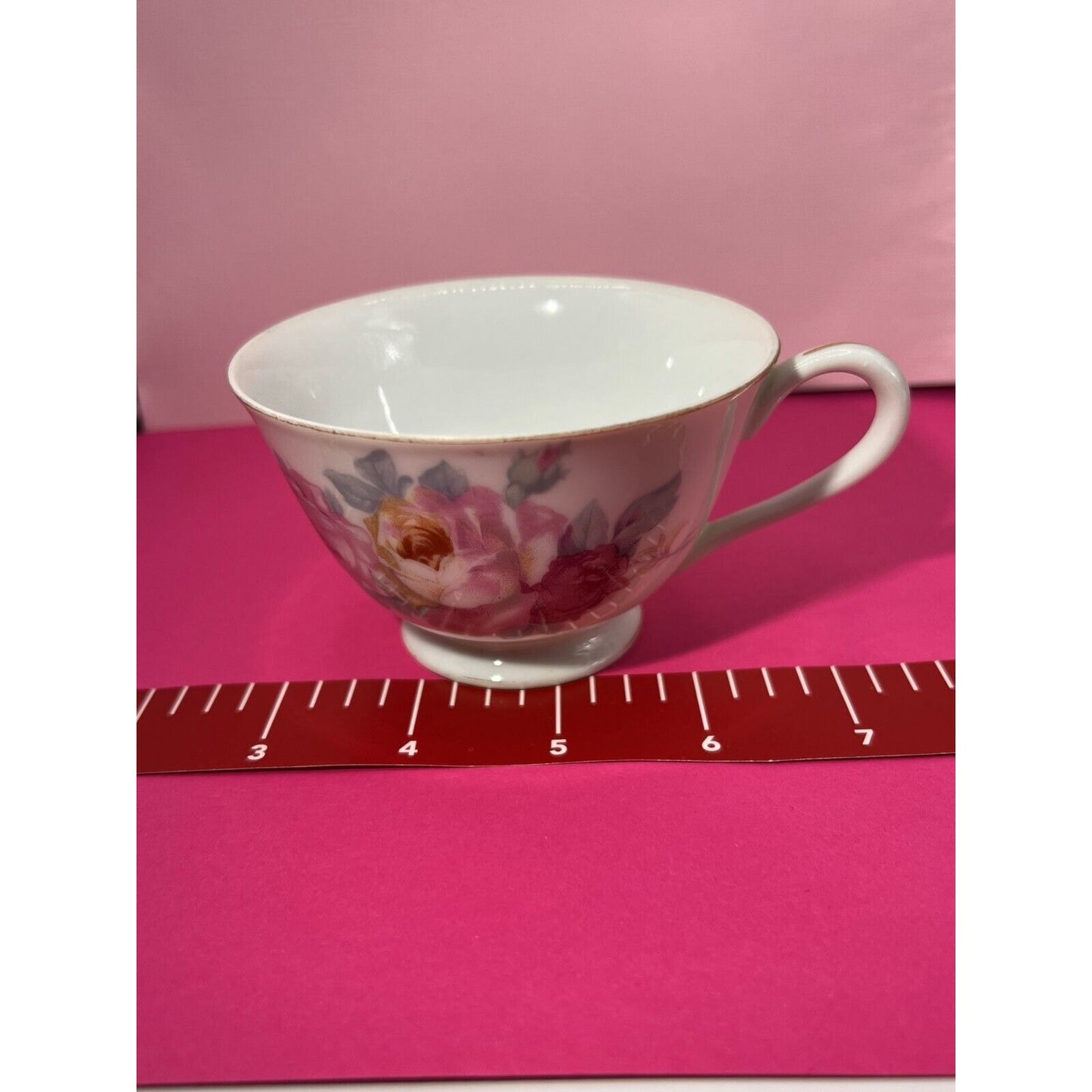 Cherry China Made in Occupied Japan 3.75" Tea / Coffee Cup Vintage