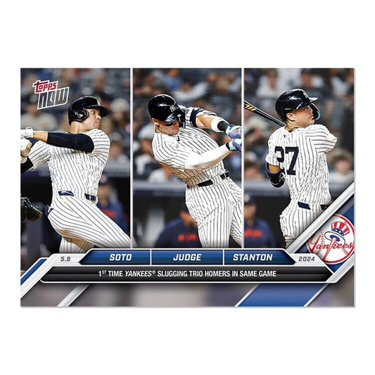 Juan Soto/Aaron Judge/Giancarlo Stanton 2024 TOPPS NOW 170 All Homer PR: 2203