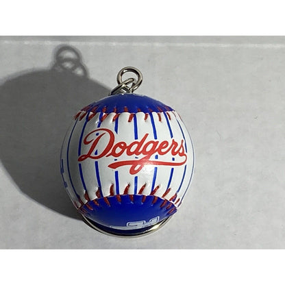 Los Angeles Dodgers LA MLB Woven Baseball Keychain