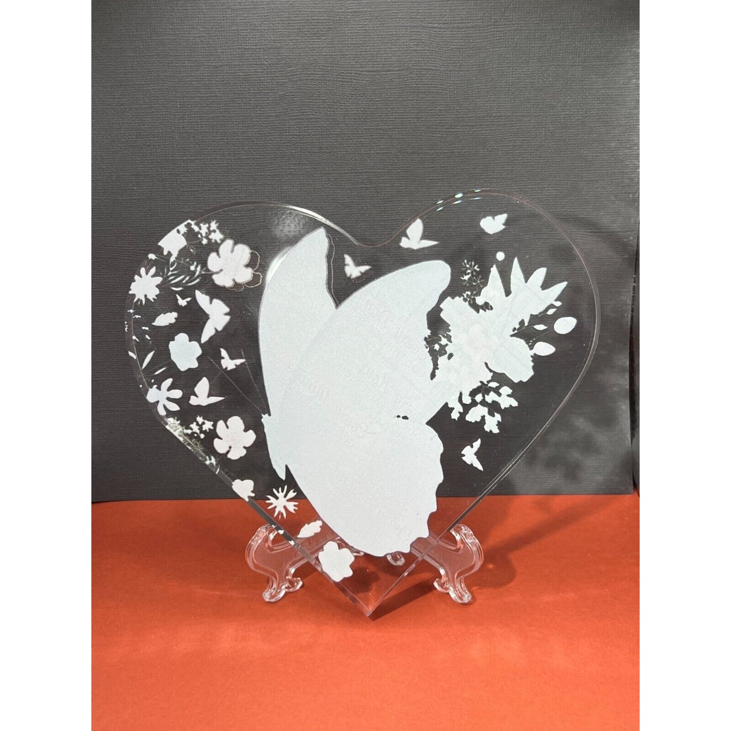 Heart Shaped Inspirational Religious Gift Acrylic