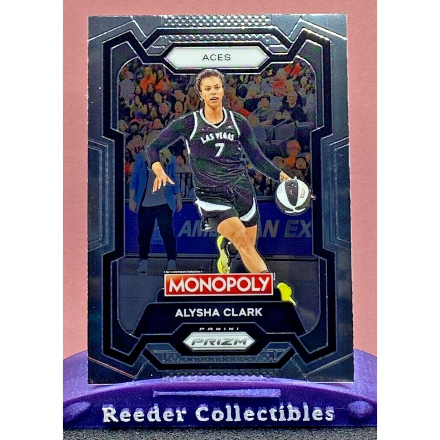 2024 WNBA Monopoly Prizm #7 Alysha Clark Las Vegas Aces