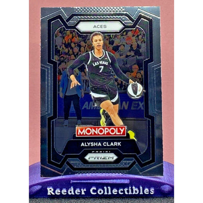2024 WNBA Monopoly Prizm #7 Alysha Clark Las Vegas Aces