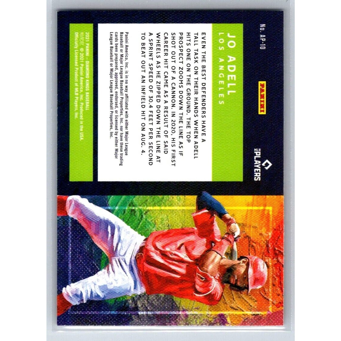 2021 Panini Diamond Kings #AP-10 Jo Adell Artist's Palette