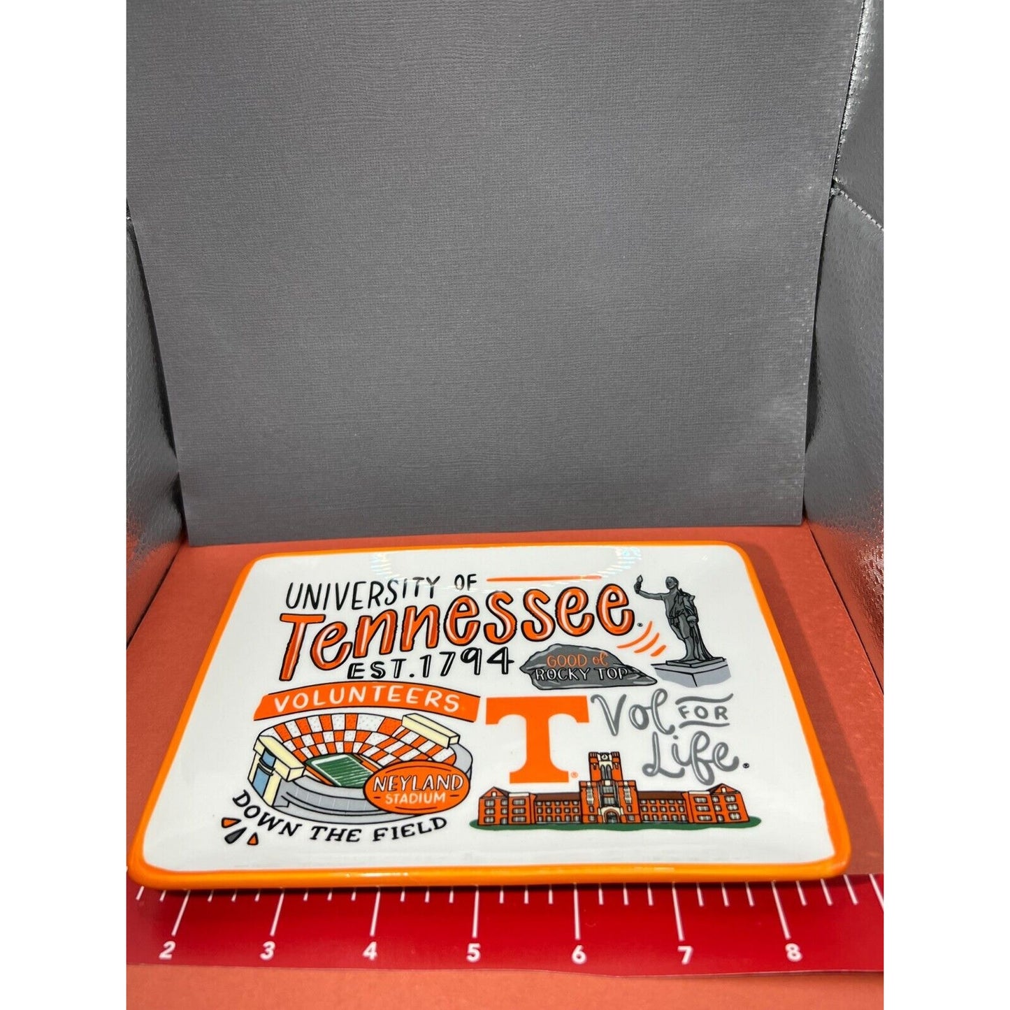 Tennessee Volunteers Trinket Change Tray Rectangular