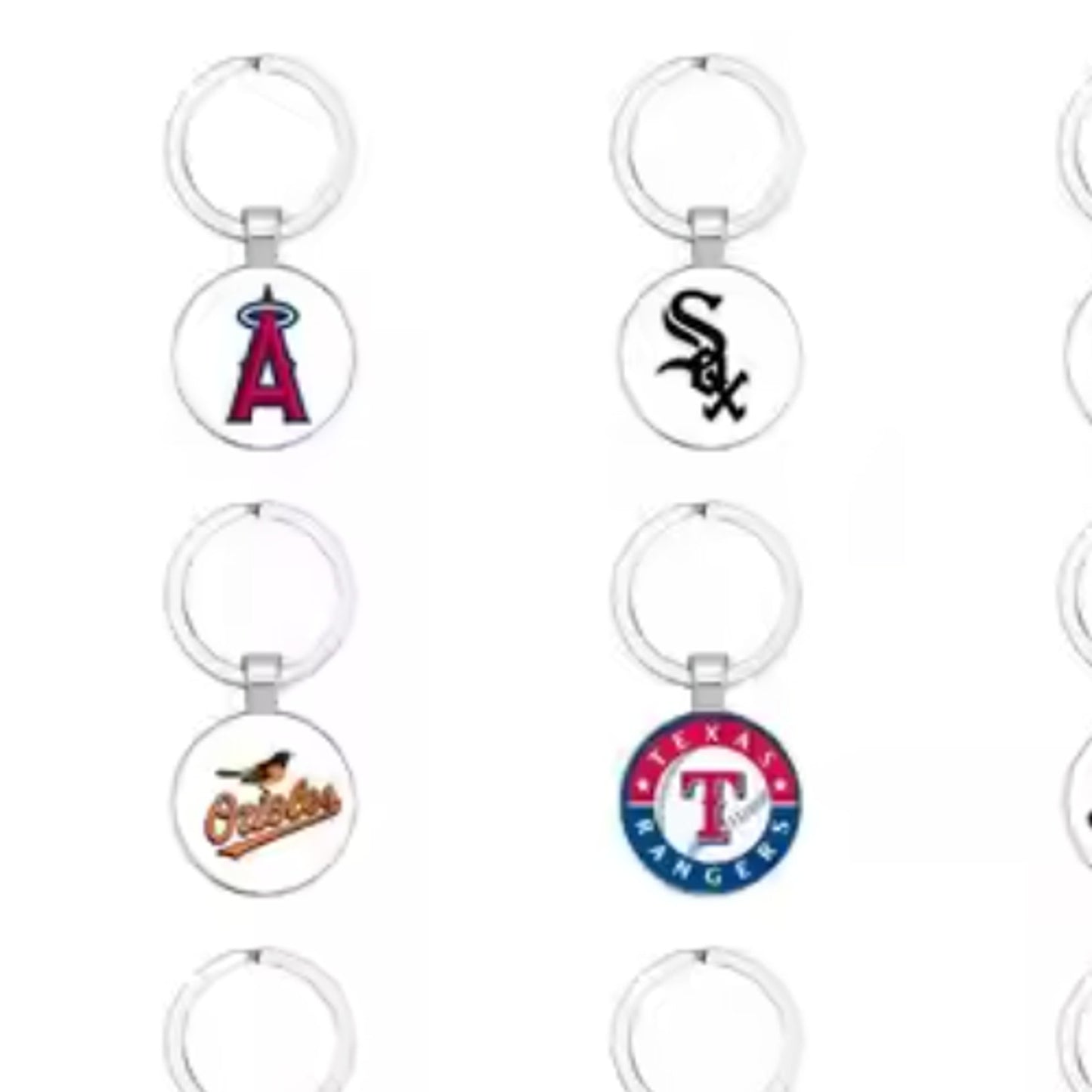 Chicago White Sox MLB Metal Baseball Keychain