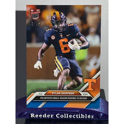 2024-25 BOWMAN U NOW #35 Dylan Sampson TENNESSEE VOLUNTEERS SP /49 Blue Parallel