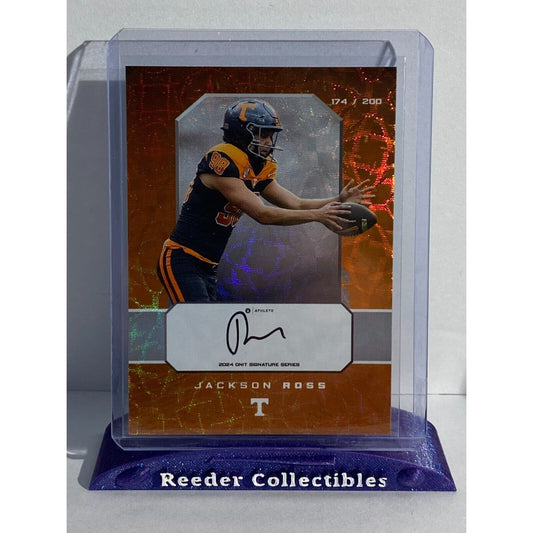 2024 Onit Jackson Ross On Card Auto /200 Tennessee Volunteers