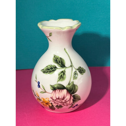 Vintage Ceramic "Vintage Garden" Mini-Vase from Princess House