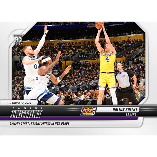 2024-25 Panini Instant NBA #24 Dalton Knecht Los Angeles Lakers Rookie Debut