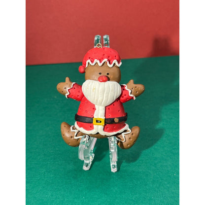 1996 Vintage House of Lloyd Gingerbread Man Santa Ornament