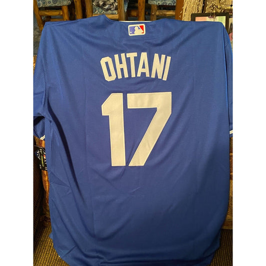 Ohtani Dodgers Blue Jersey Adult 3XL Pre-owned Never worn w/ Tags