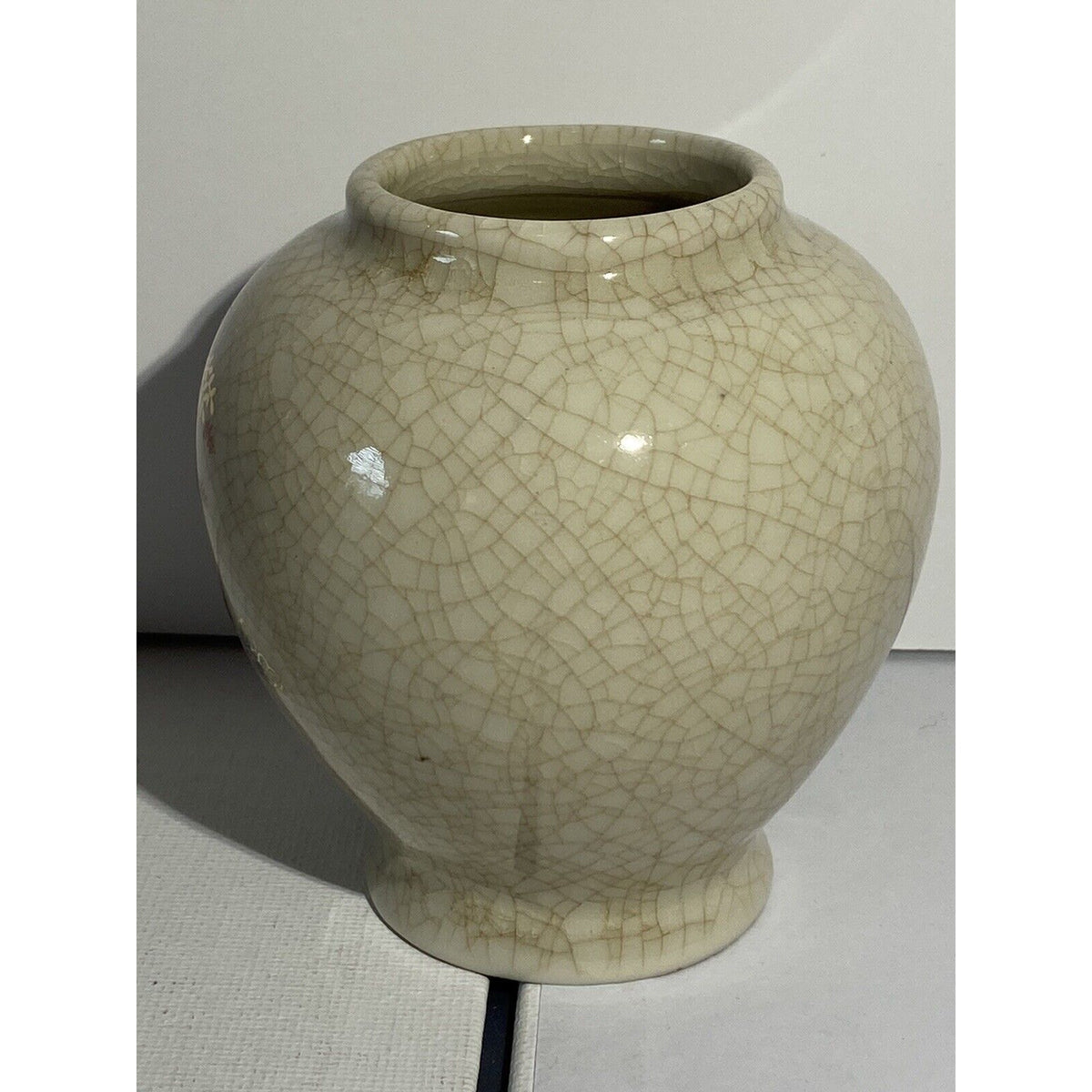 Japanese Ginger Jar Vase Flowers Vintage Porcelain