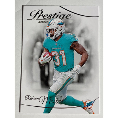 Raheem Mostert #184 2023 Panini Prestige Miami Dolphins