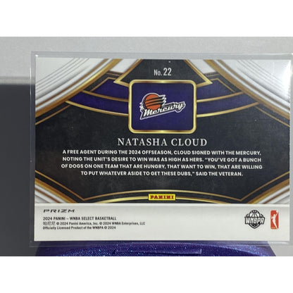 2024 Panini Select WNBA #22 Natasha Cloud Snapshots Flash Prizms