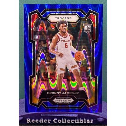 Bronny James Jr. 2024 Prizm Draft Picks #86: Blue Seismic Prizm RC #/149 USC