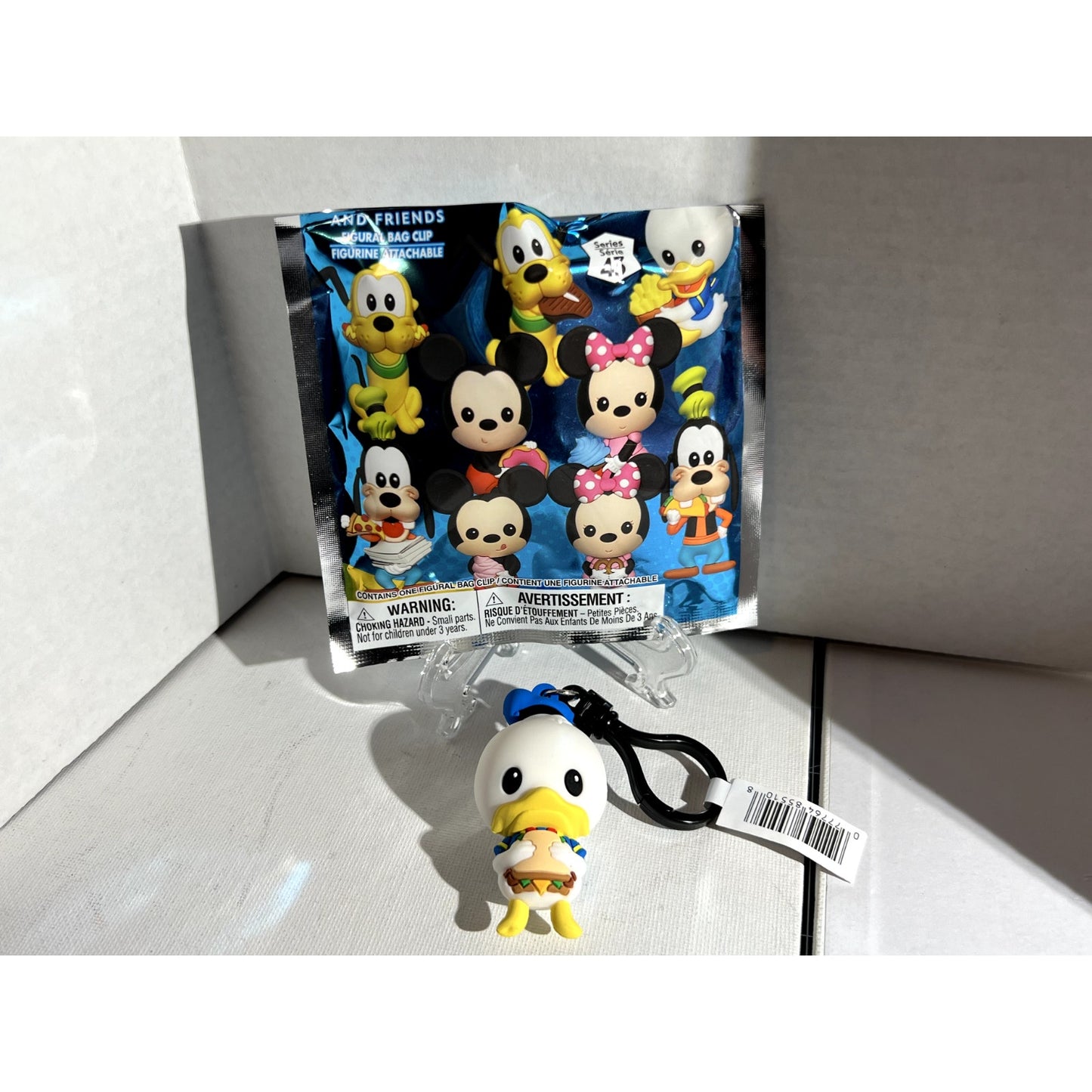 Mickey Mouse and Friends (Donald w/ sandwich) Figural Bag Clip New!