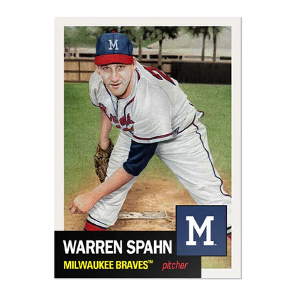 Topps MLB® Living Set® Card #725 - Warren Spahn Milwaukee Braves - PR: 2430