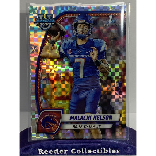 2024 Bowman U Chrome #196 Malachi Nelson Boise State X-Fractor