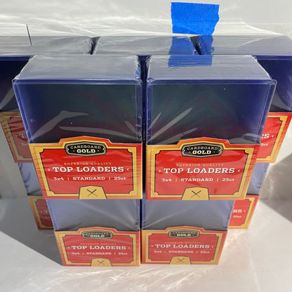 250 toploaders in 10 packs of 25 new sealed