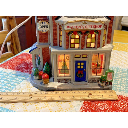 2013 Holiday Time Walton's Gift Shop WORKS with Original Box See Video