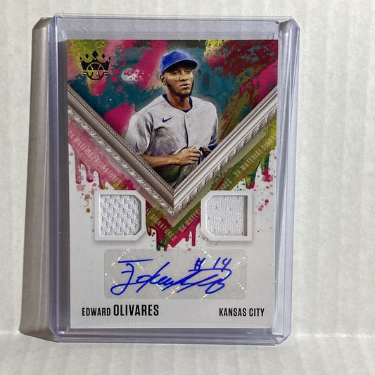 2021 Diamond Kings DK Material Signatures #33 Edward Olivares Auto