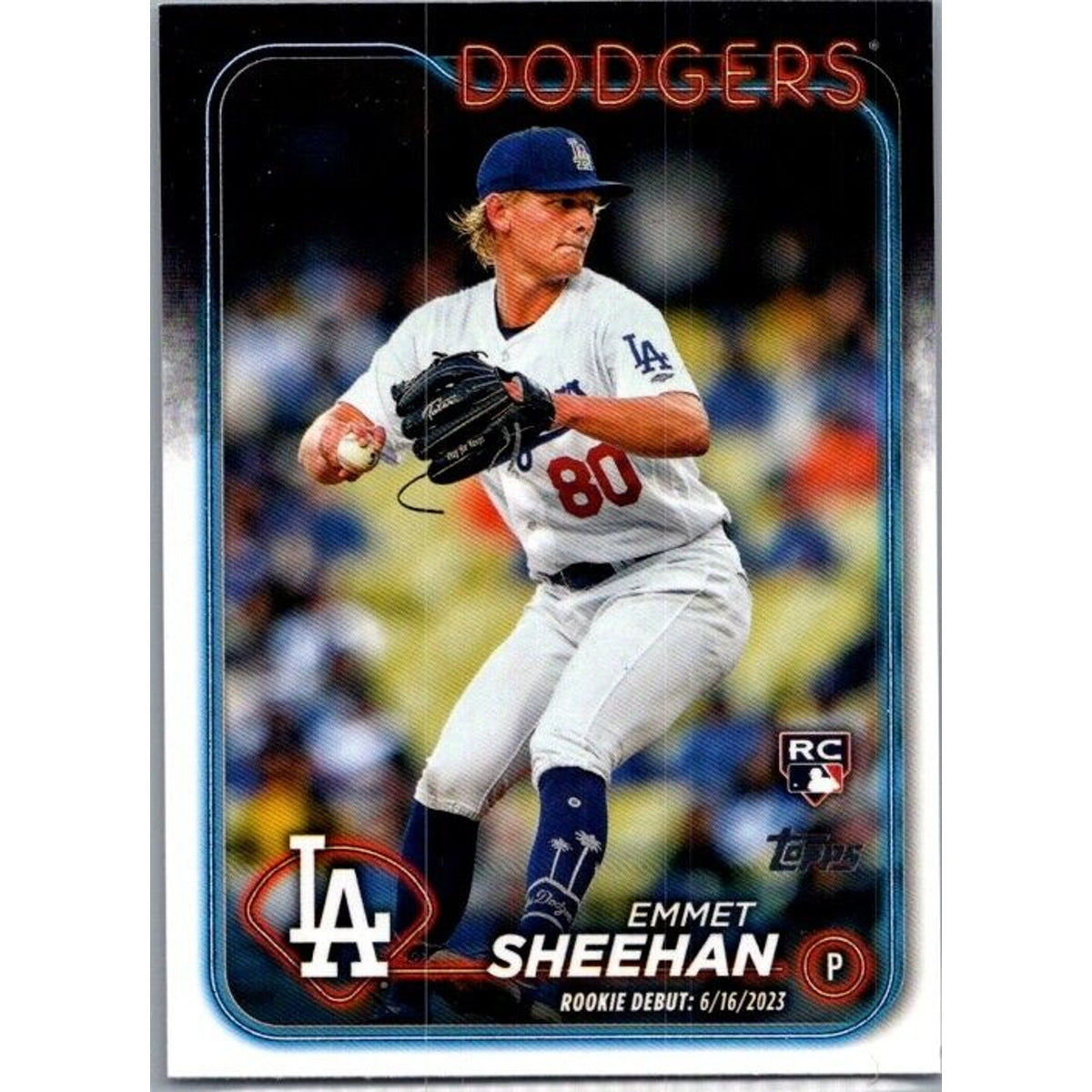 2024 Topps Update #US141 Emmet Sheehan Los Angeles Dodgers