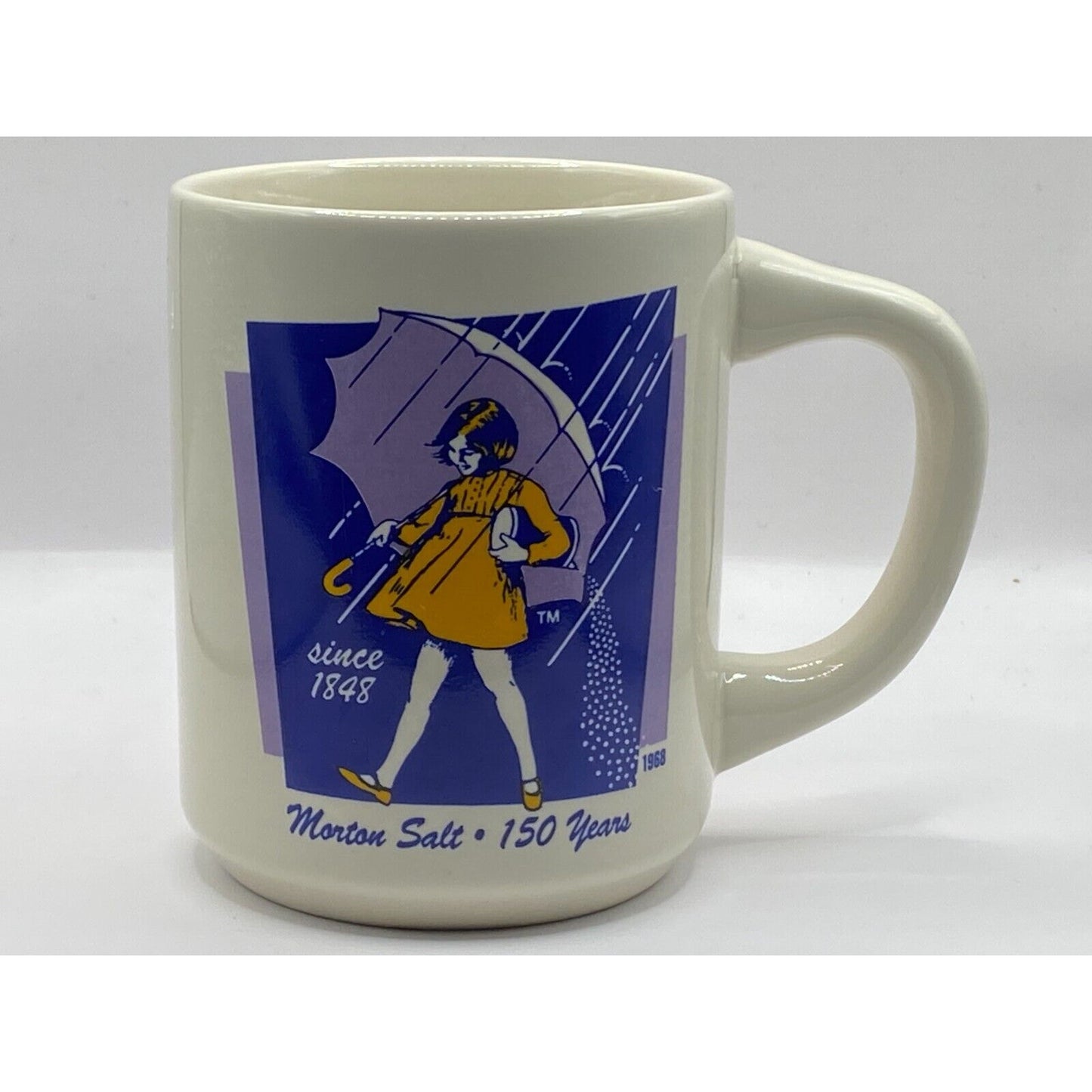 Vintage Morton Salt 150 Years Coffee Mug Cup