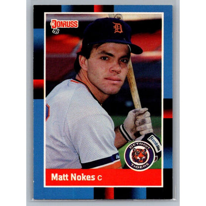 1988 Leaf #60 Matt Nokes Detroit Tigers