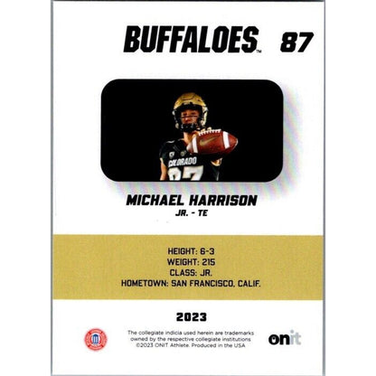 2023 Onit Football Michael Harrison Colorado Buffaloes