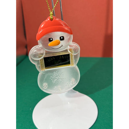 Snowman with Flashing "Sarah" Christmas Ornament