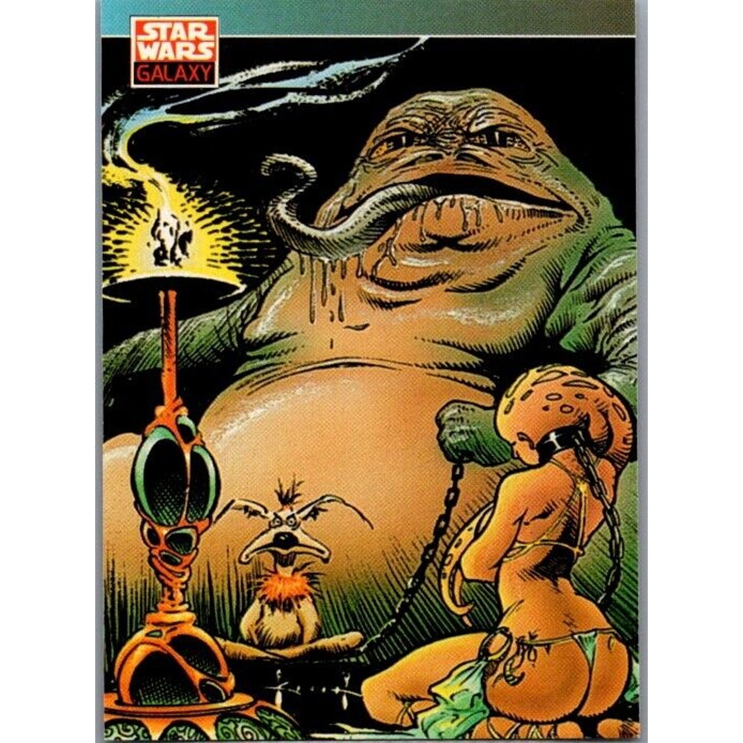 1993 Star Wars Galaxy #104 Jabba the Hutt Hutt Clan