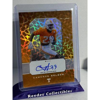 Cameron Seldon 25/200 Tennesse Volunteers Orange Holo 2024 Onit Signature Series