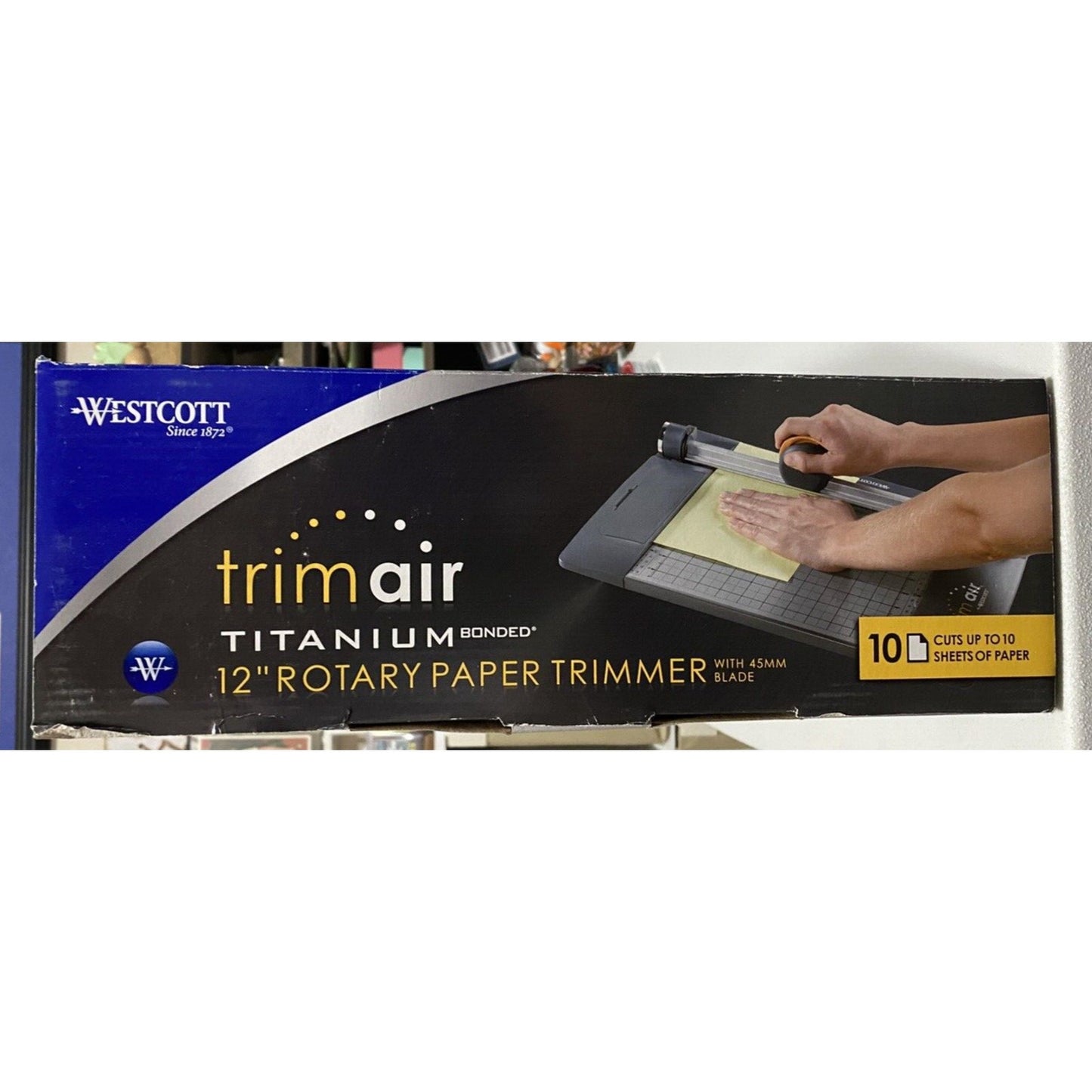 Westcott Trimair 12-Inch Titanium Bonded Rotary Paper Trimmer (15482) 45MM USA