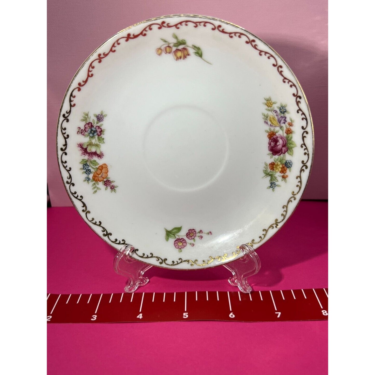 Noritake China Flowers Made in Occupied Japan 5.5" Saucer Plate