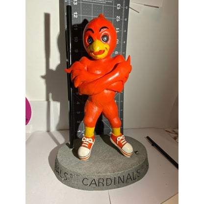 Louisville Cardinals Statue Figure with metal flag