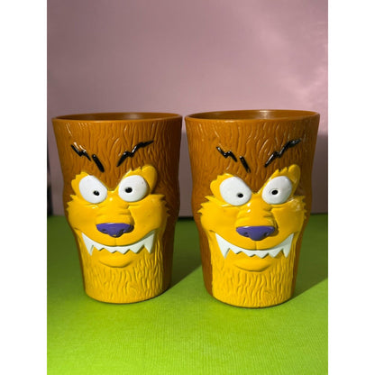 Sonic Wacky Pack Spooky Sippers Wolfman werewolf Lot of 2 (Missing the Head/Lid)