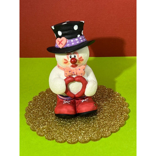 SARAH'S ATTIC SNOWONDERS SNICKERS SNOWMAN (CLOWN) THEME FEBRUARY VALENTINE