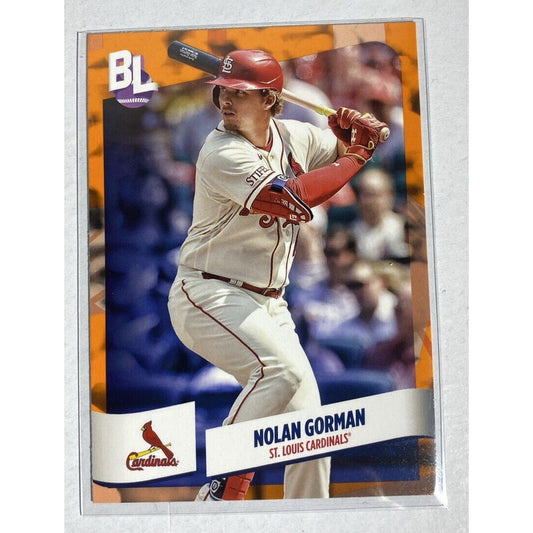 2024 Topps Big League Nolan Gorman Orange St Louis Cardinals