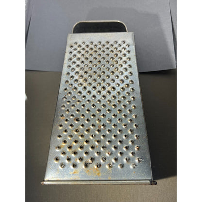 Vintage Rustic Cheese Grater 4 Sided Metal Shredder 9" x 4.25" x 3.25"