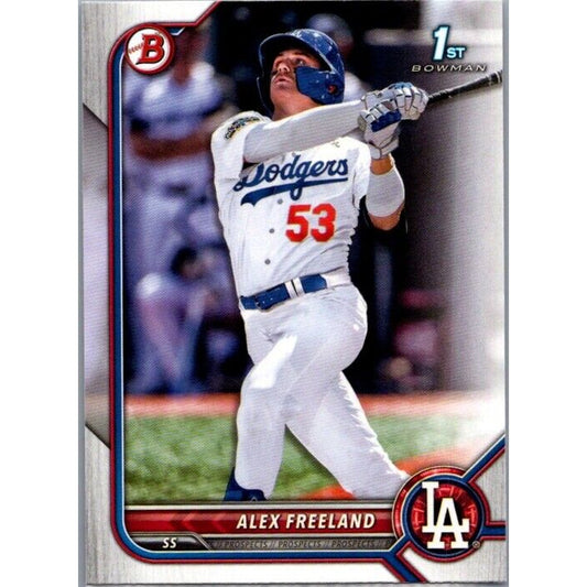 2022 Bowman Draft #BD-194 Alex Freeland Los Angeles Dodgers