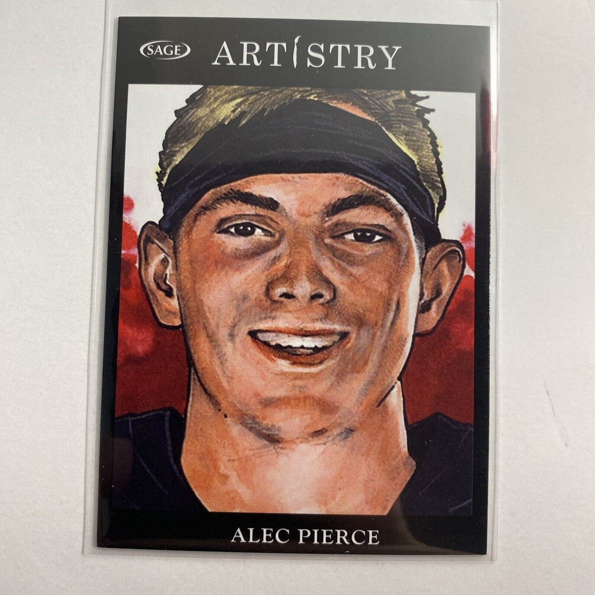 Alec Pierce 2022 Sage Artistry 114 Black Cincinnati Bearcats Buffalo Bills