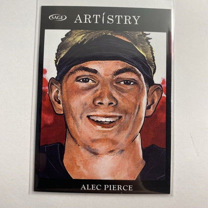 Alec Pierce 2022 Sage Artistry 114 Black Cincinnati Bearcats Buffalo Bills