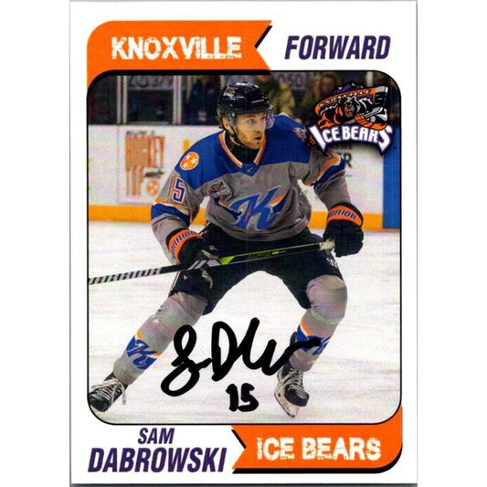 2024 Knoxville Ice Bears #15 Sam Dabrowski Forward Auto