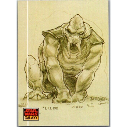 1993 Star Wars Galaxy #38 Early Rancor Design of Star Wars