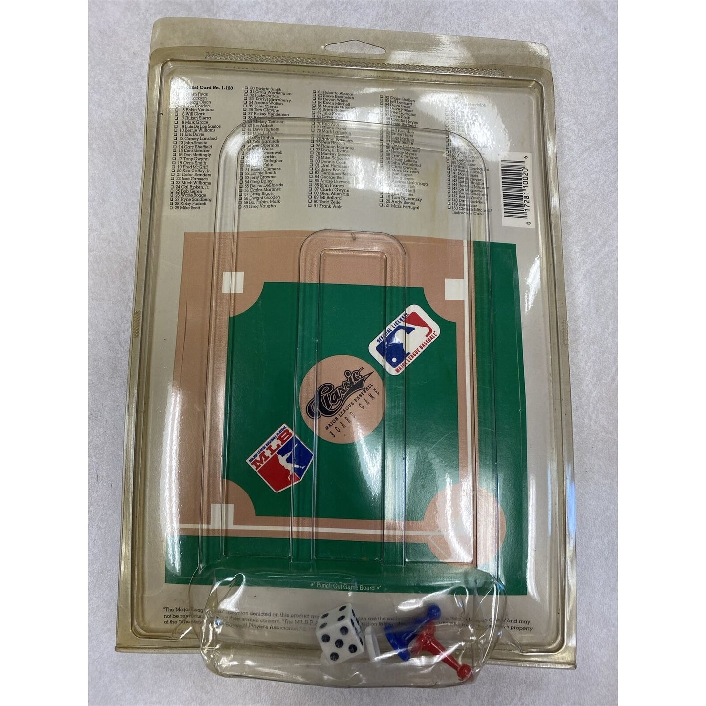 1990 Classic Update Baseball Card MLB Board Game